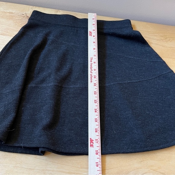 KRIMSON KLOVER MERINO 100% WOOL SKATER SKIRT SHORT FLARE PULL ON STRETCH BLK S - Picture 7 of 10